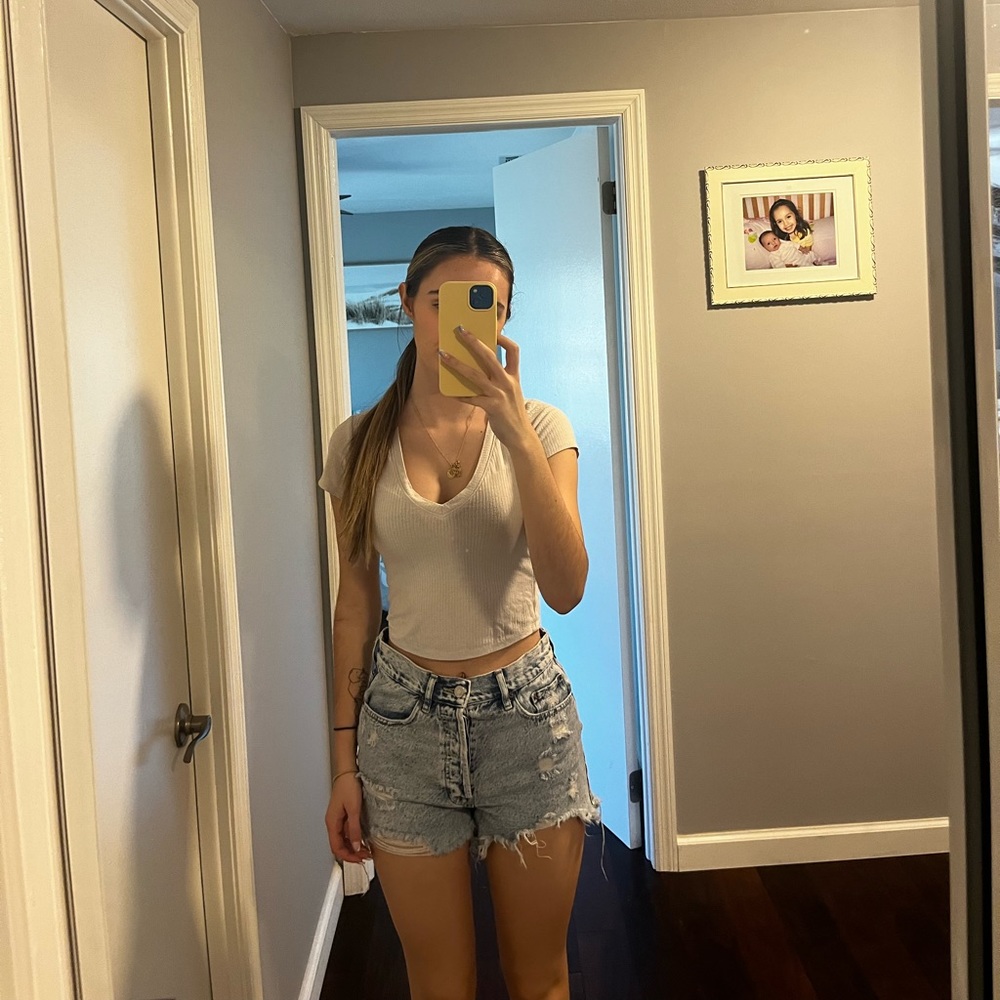 Pacsun Light Blue Washed Jean Shorts